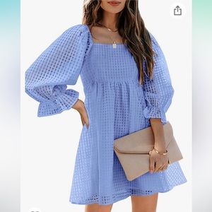 New square neck, puff sleeve dresses! Plus size.